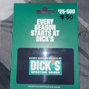 $30 Dicks sporting goods gift card. Brand new